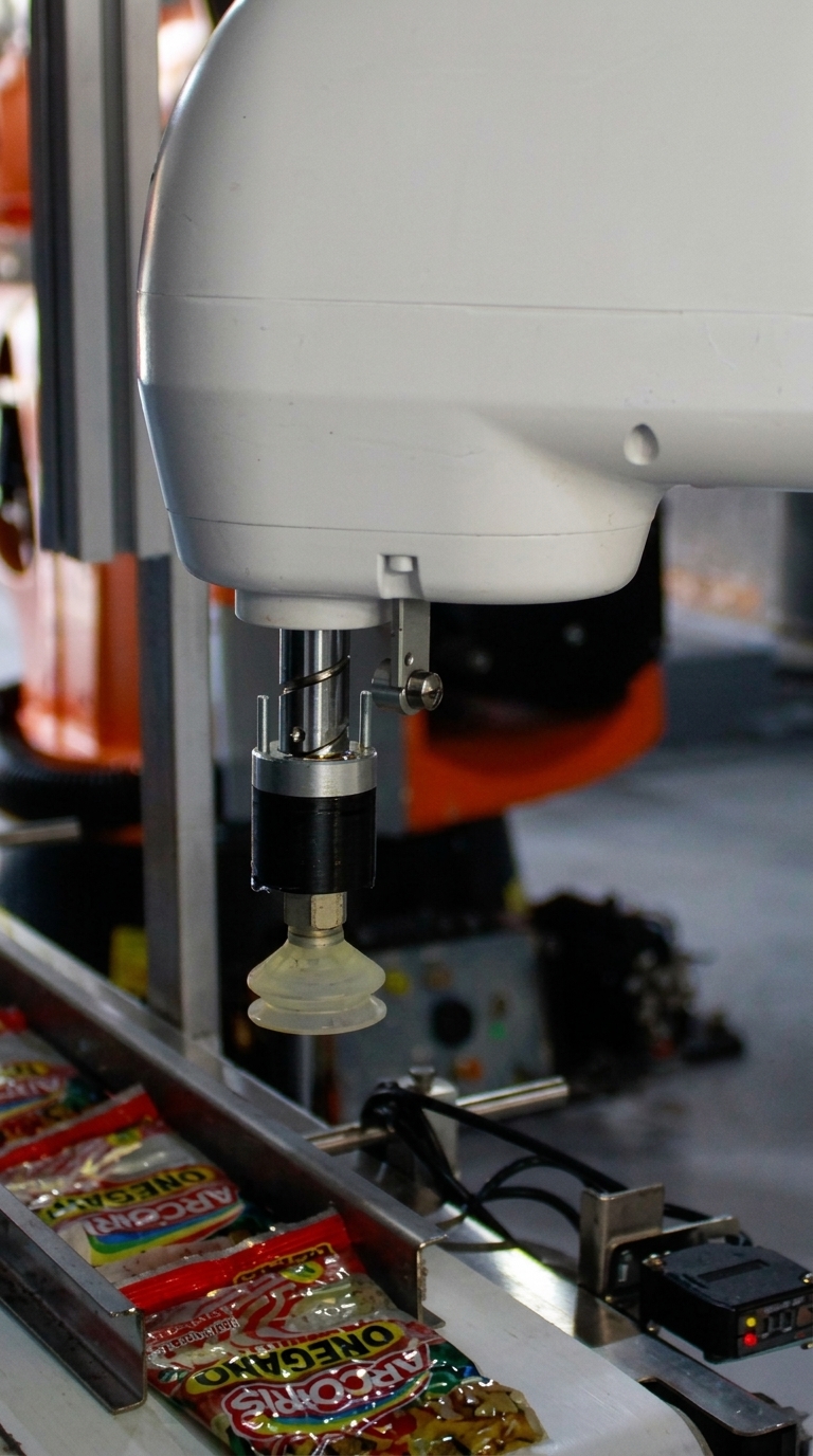 Gripper de Succión por Vacío para Sachets y Sobres Flexibles